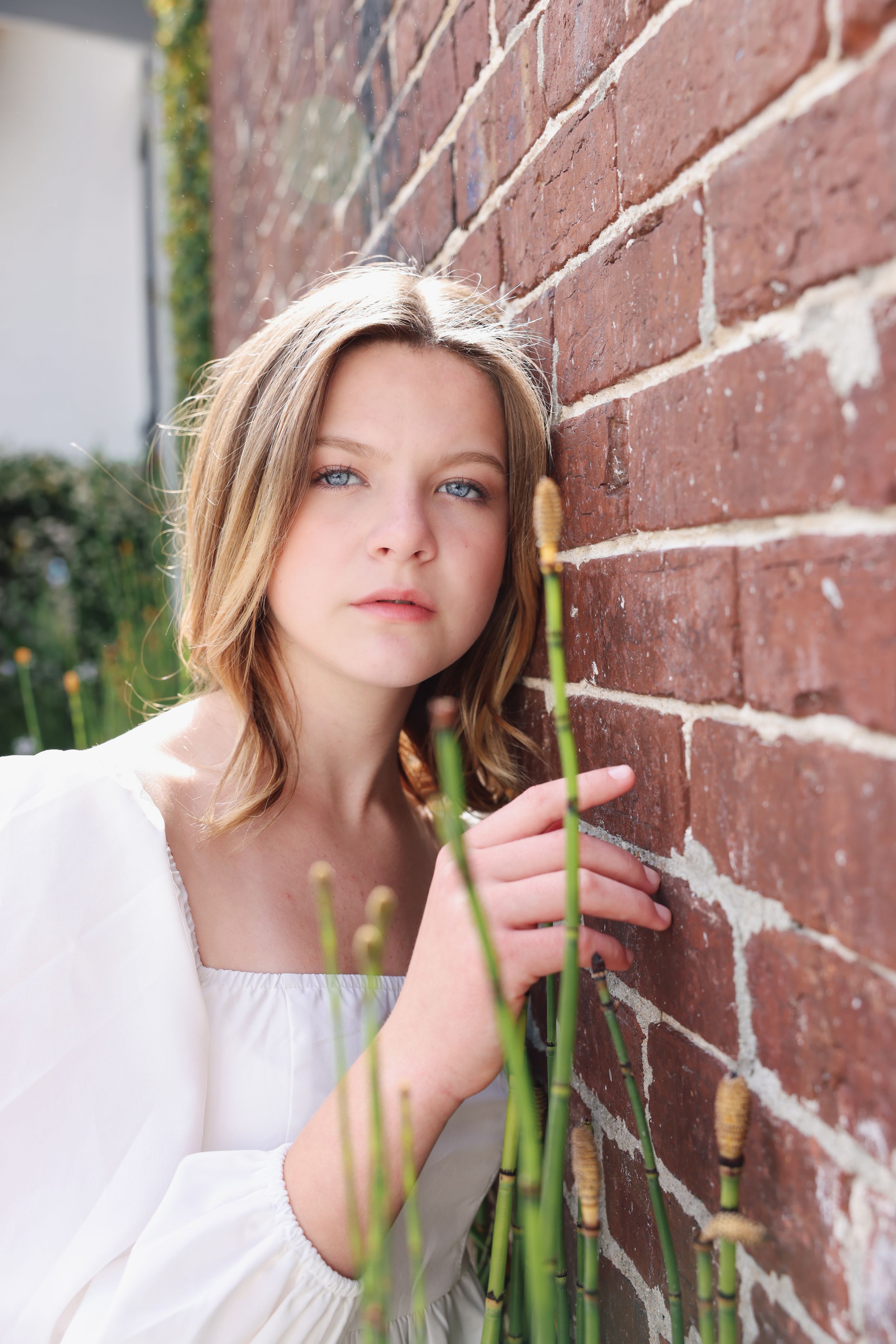 Portrait of young woman in downtown Charleston, SC