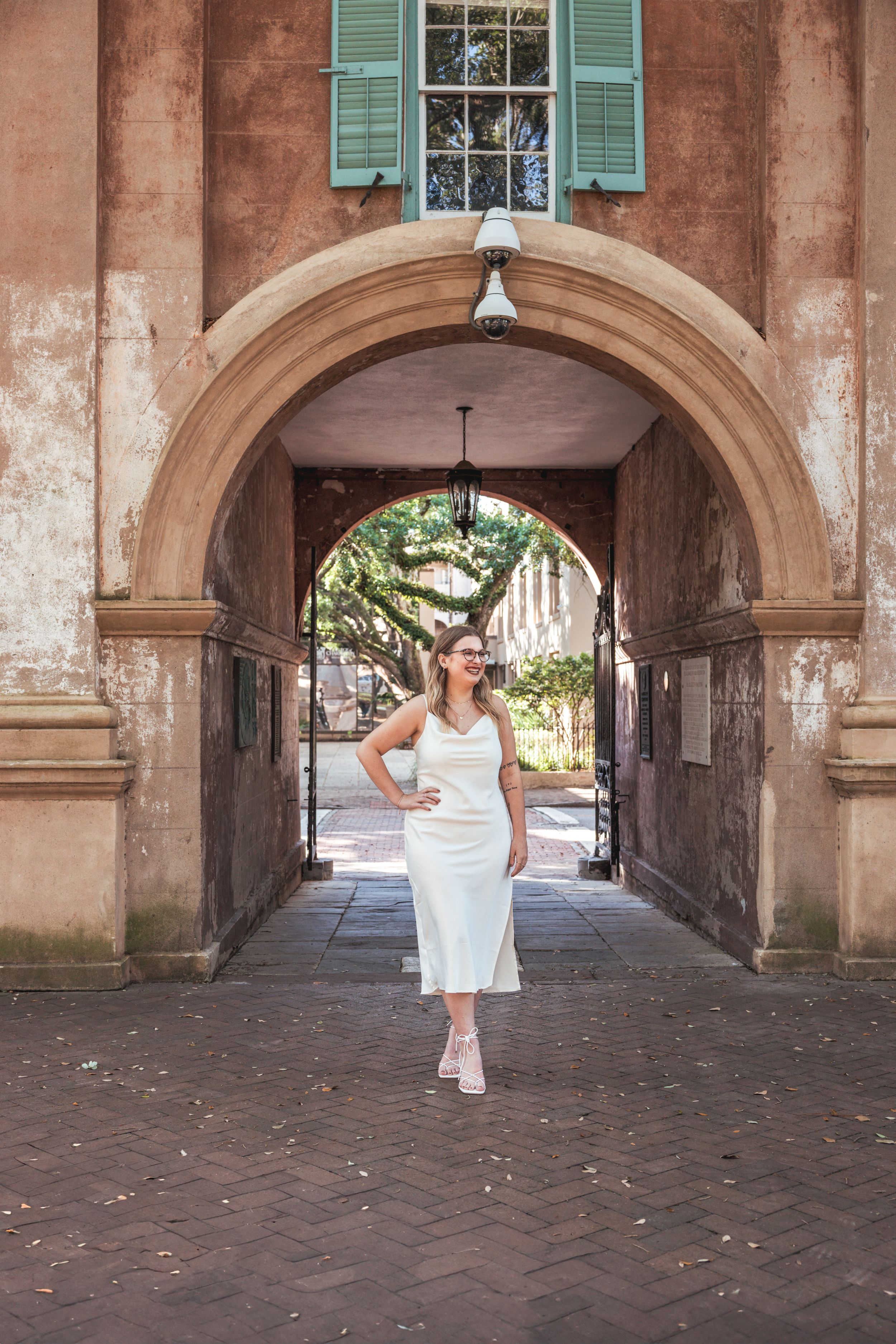 Graduation portrait of College of Charleston graduate, Charleston SC