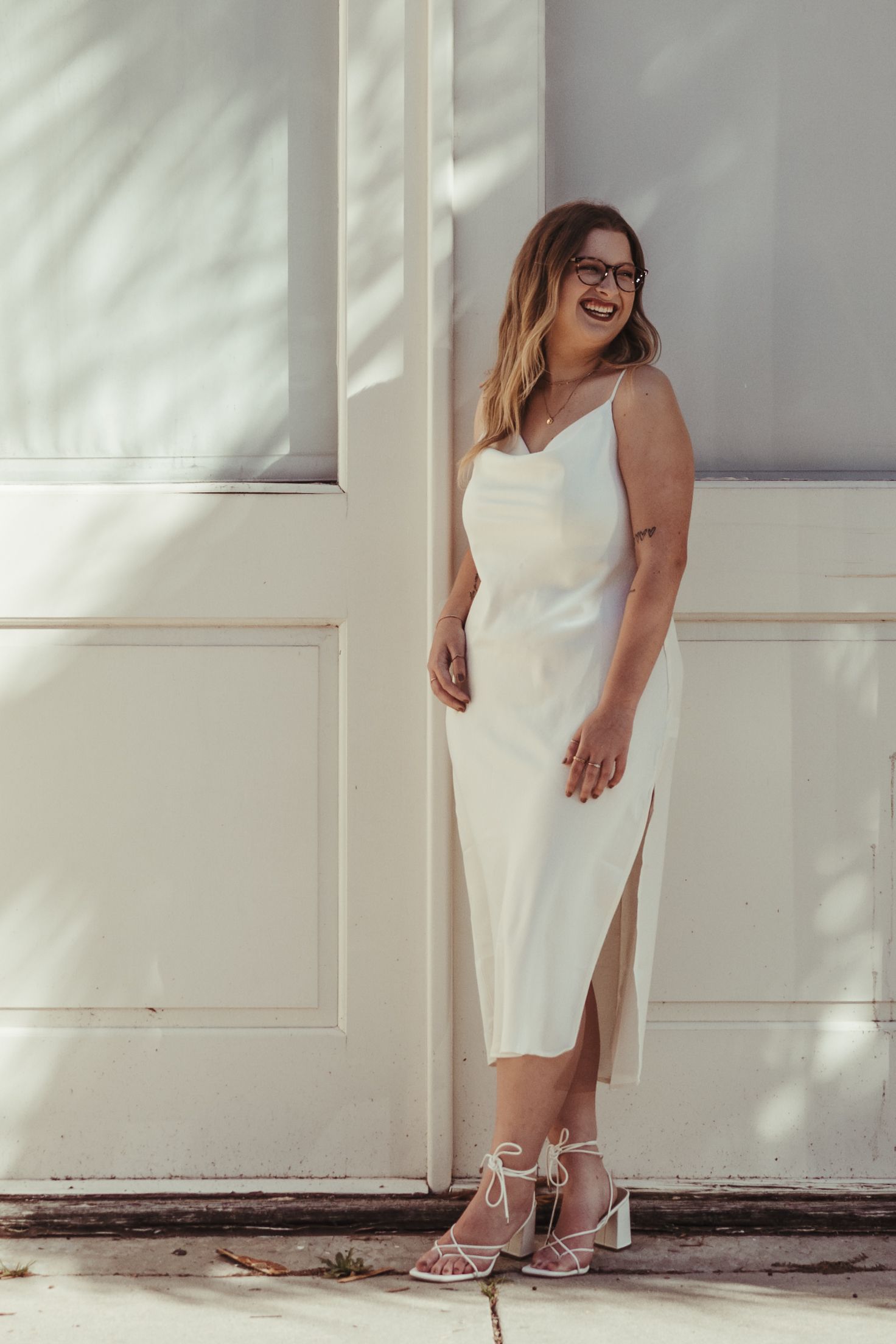 Senior portrait of College of Charleston graduate, Charleston, SC