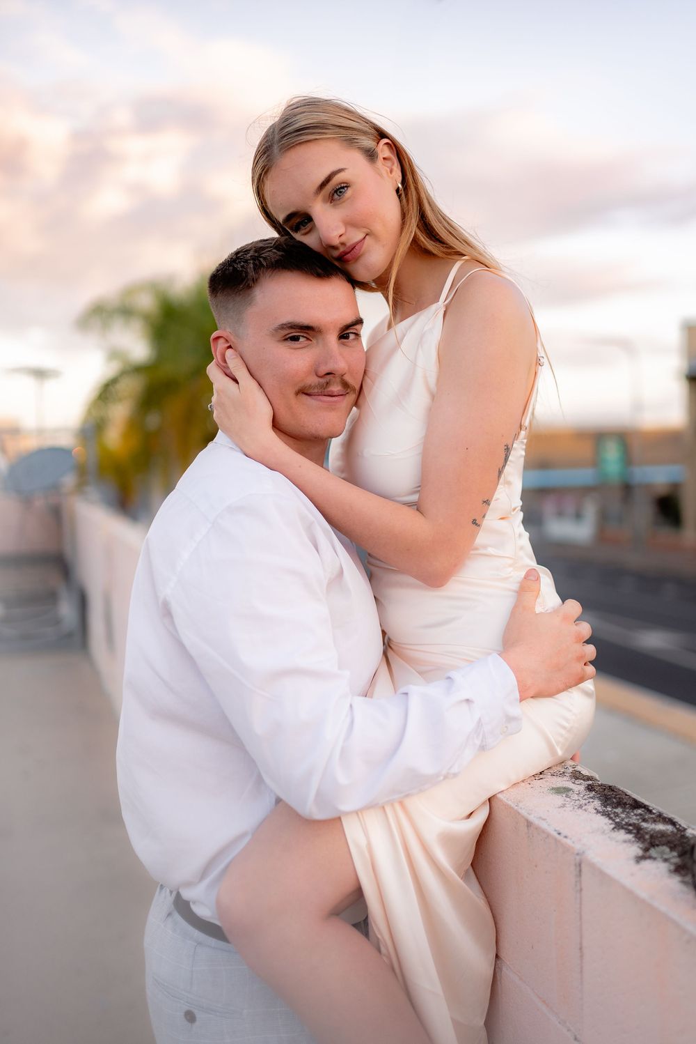 Couple Portraits at the Rockhampton Rooftop car park