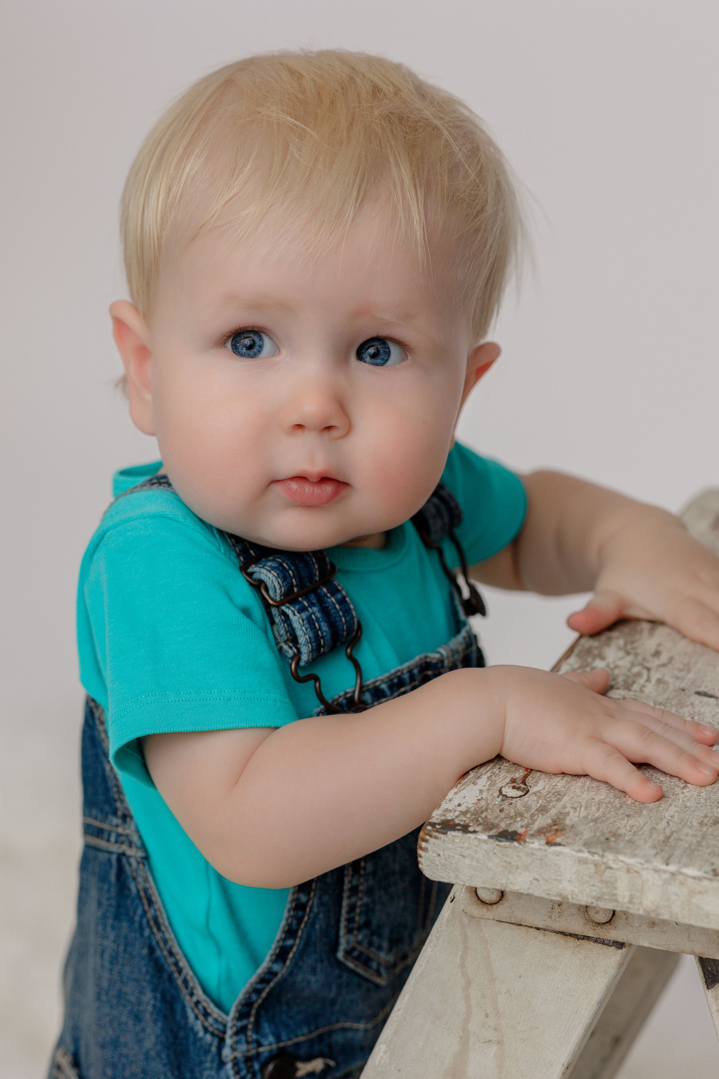 Cute one year old portrait