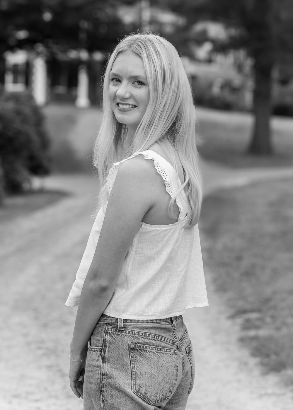 High school senior from Lincoln Sudbury poses for yearbook photos in Lincoln, MA.  Serving Wayland High School, Weston MA, Concord Carlisle.