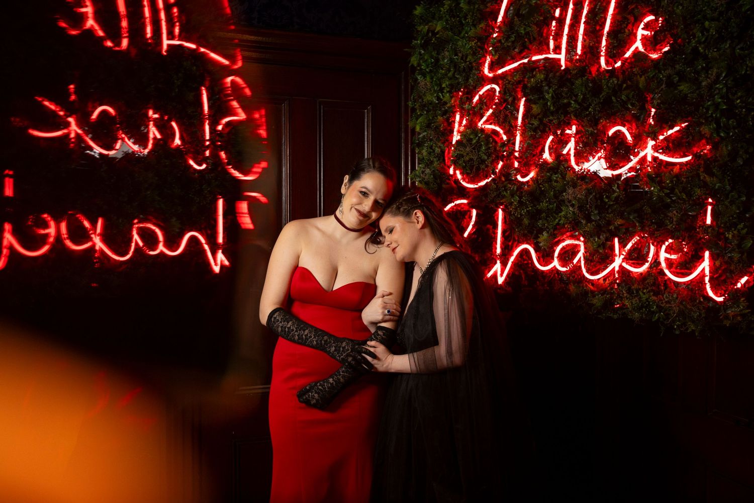 A Halloween-themed alternative couple elopes at the Satanic Temple in Massachusetts.