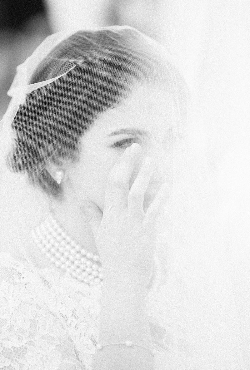 emotional moment with bride during ceremony at chateau barthelemy