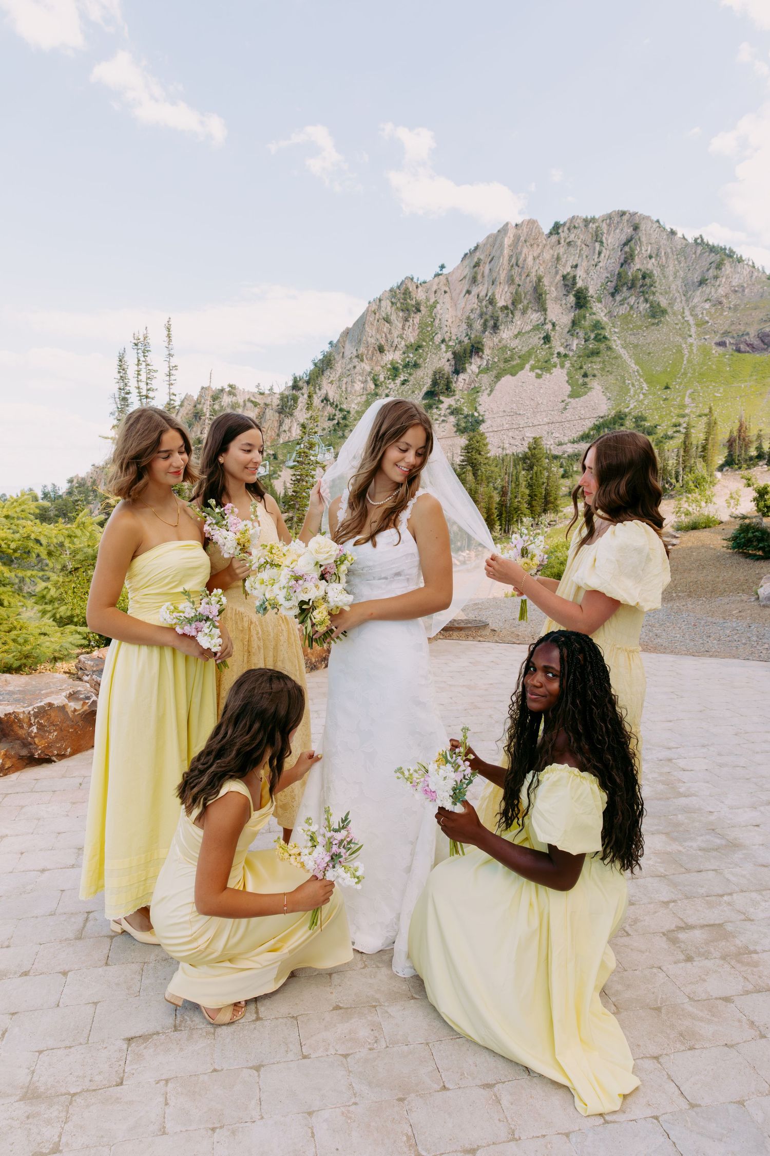 Wedding day at Snow Basin Mountain Resort Utah.