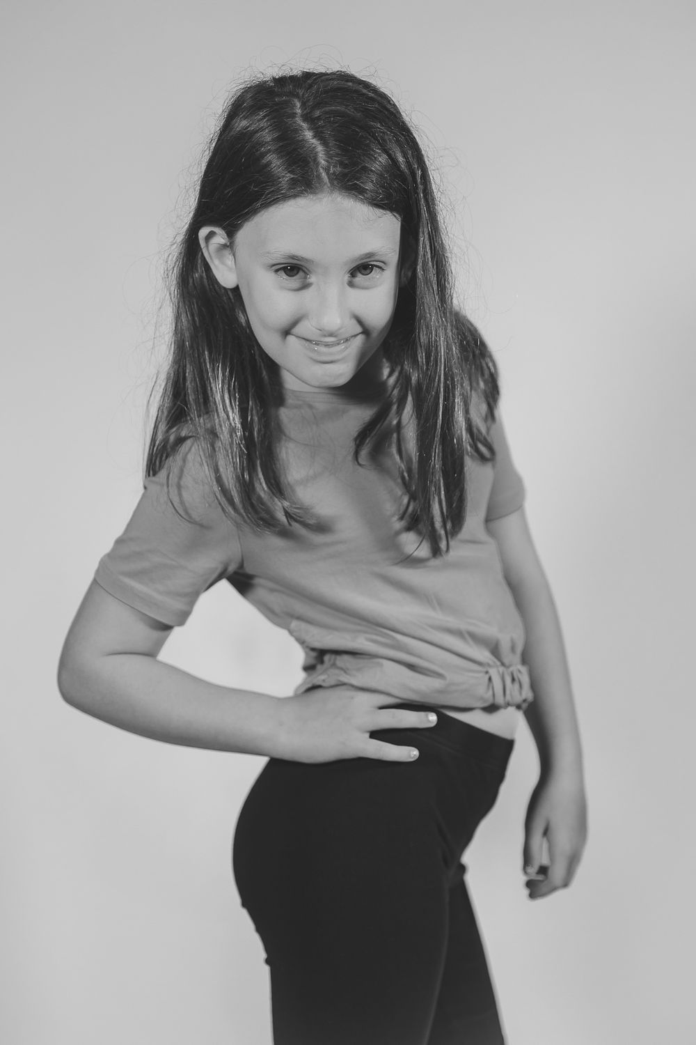Dynamic black and white portraits showing animated movement and expressions.