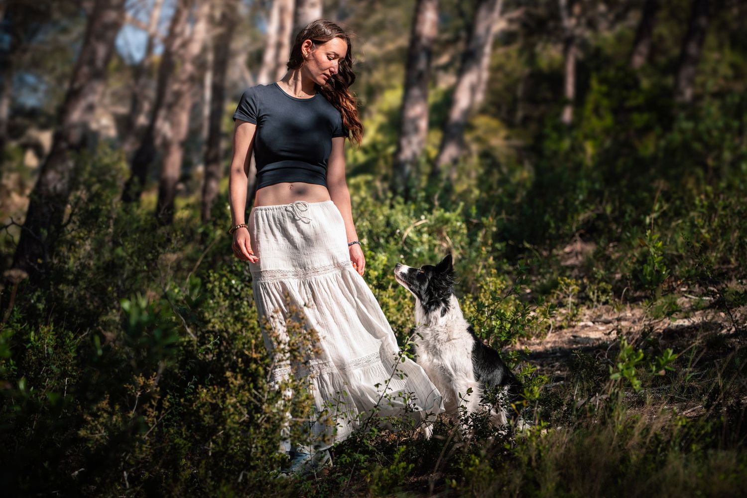 Julie et son border collie