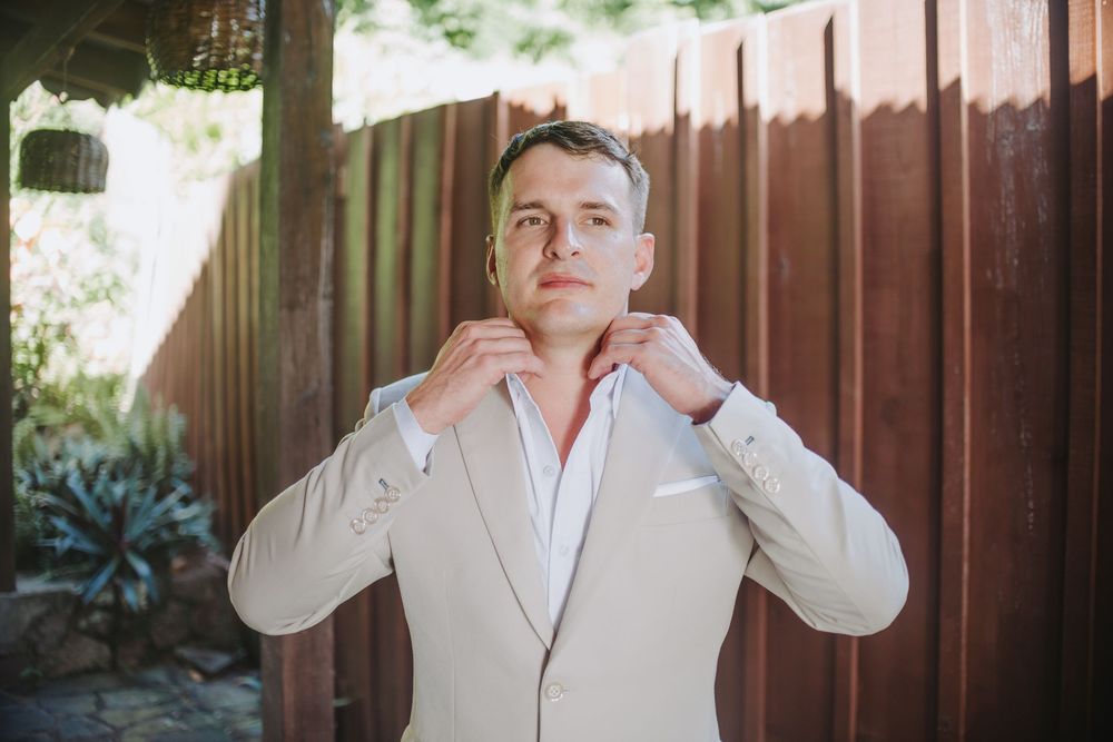 St Lucia destination wedding elopement at Stonefield Villa Resort with views of Petit Piton.