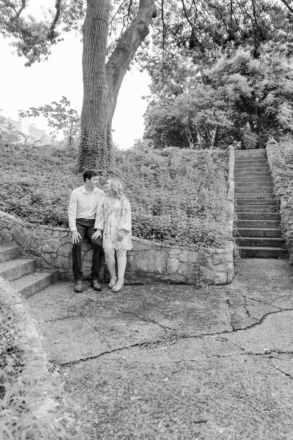 Fredericksburg vineyard engagement photos with editorial style and golden hour glow