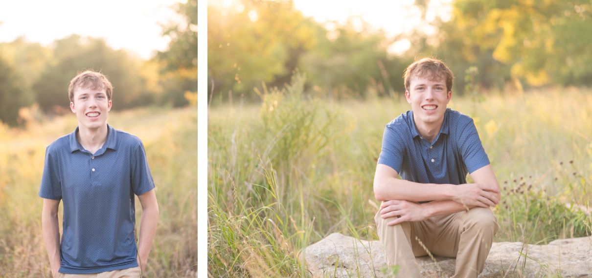 Bartlesville High Senior Guy Session at field by Bartlesville Senior Photography Kristi Bray