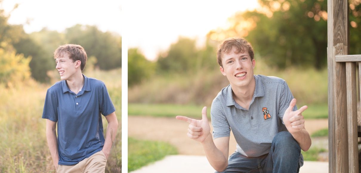 Bartlesville High Senior Guy Session at field by Bartlesville Senior Photography Kristi Bray
