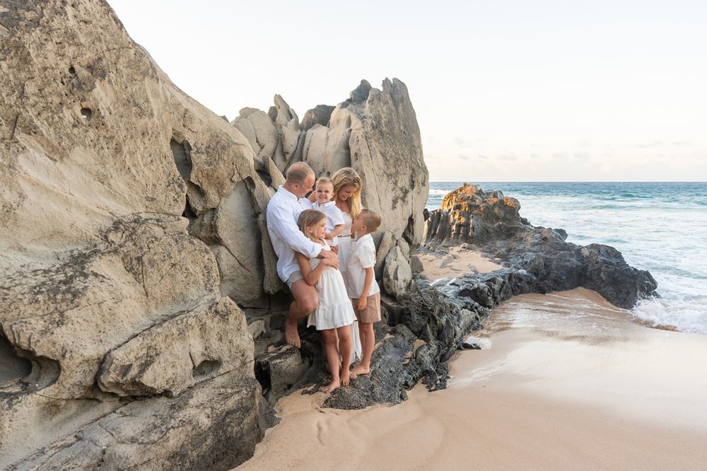 Maui family photo by ohwowfotos during sunset beach in Hawaii