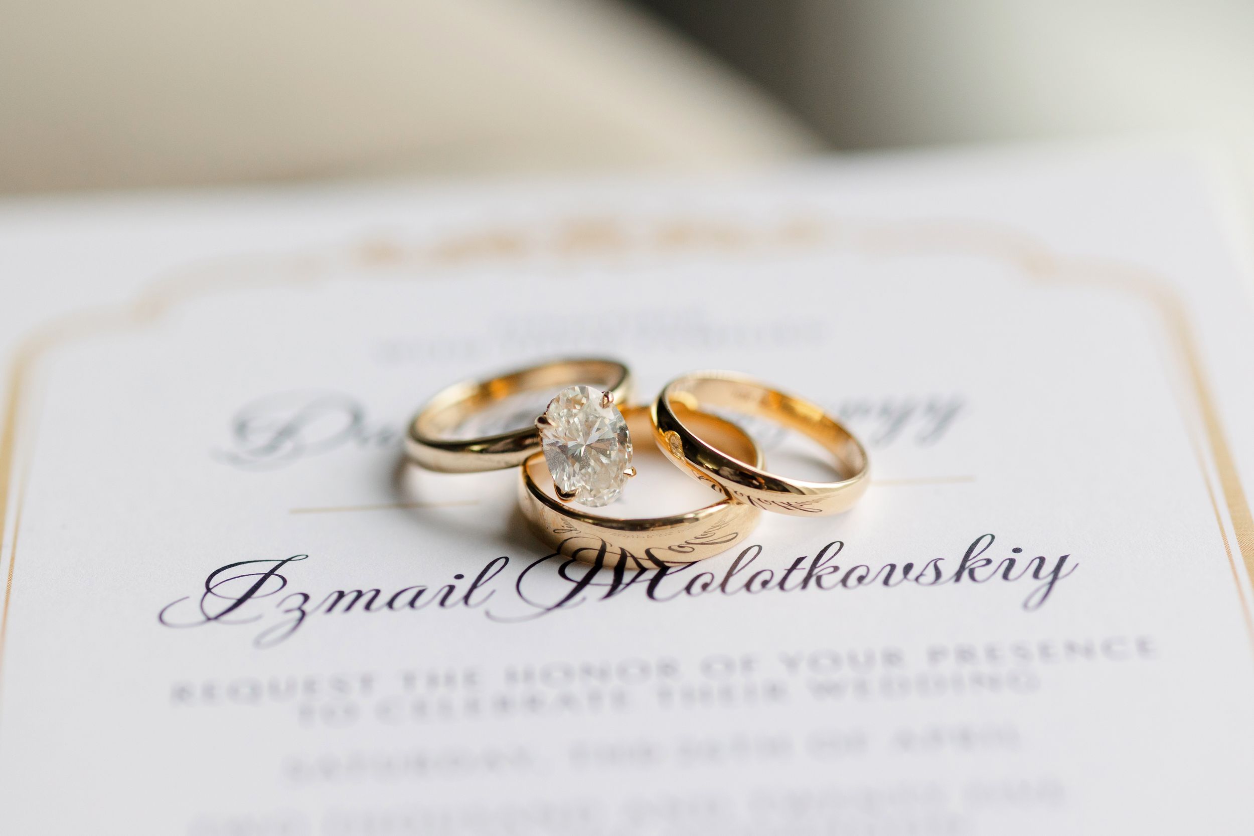Wedding rings in Canton captured by Tom Forrest Photography from Hudson, Ohio.