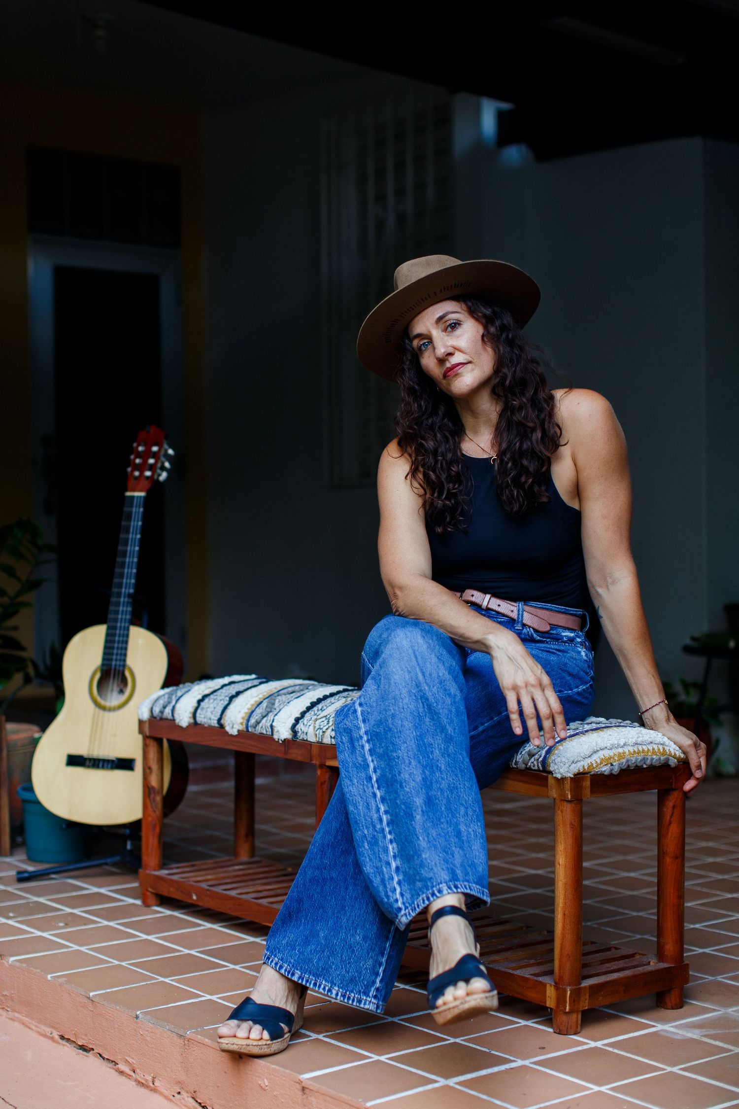 Portrait of a woman in San Juan, Puerto Rico.
