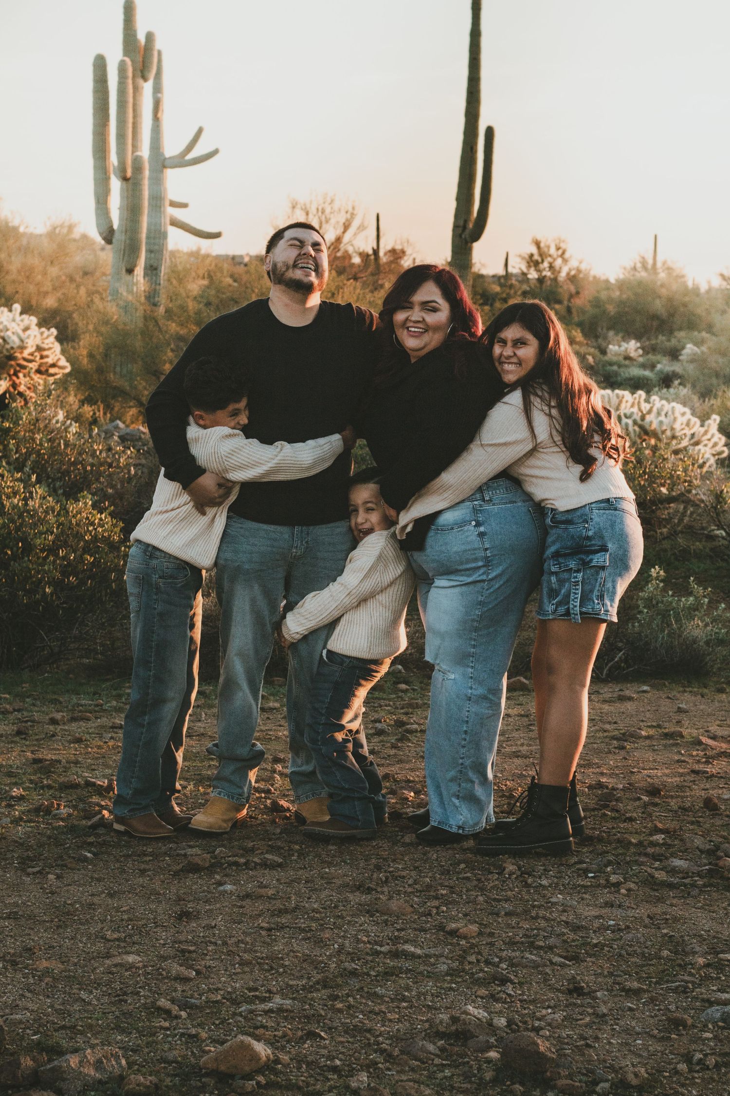 Warm and moody family photography session in Arizona.