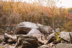 Chattanooga maternity photo by Urso Photography with mountain views and golden light.