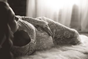 Studio maternity portrait captured by Urso Photography, highlighting the beauty of pregnancy.