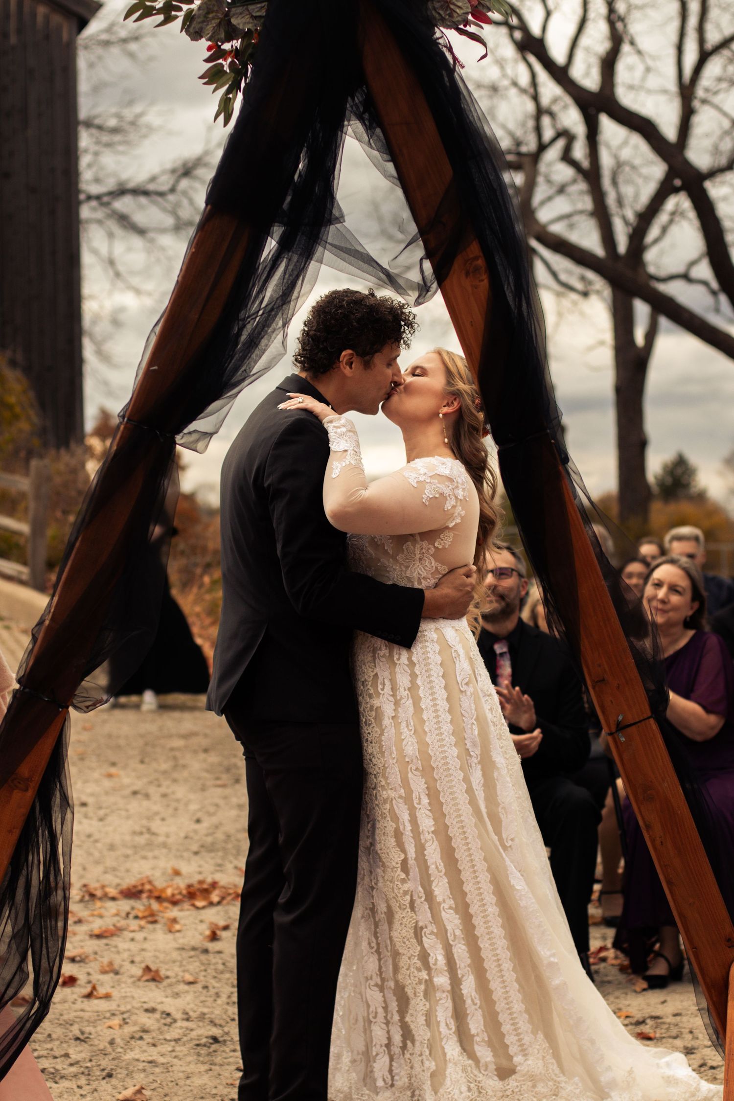 Wedding portrait taken in Ann Arbor Michigan