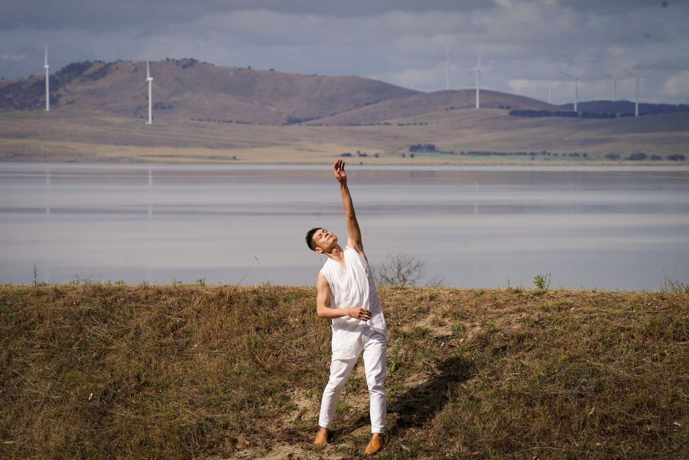 舞蹈生態系創意團隊 Dancecology performing at Mirramu's Dance in Nature performance.