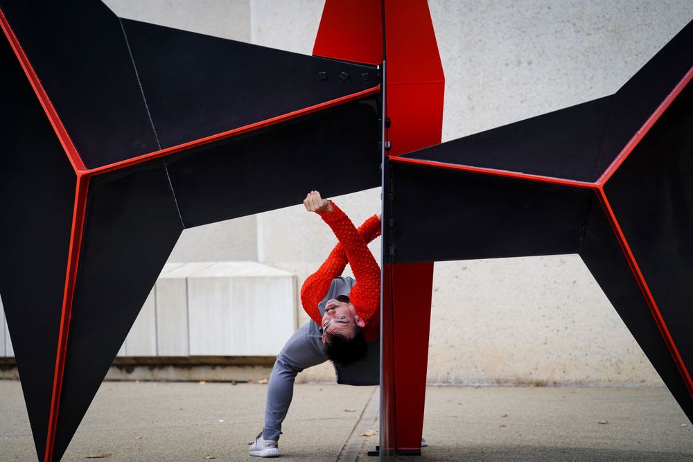 Company dancer Ryan Stone performing in Australian Dance Party's Culture Cruise.