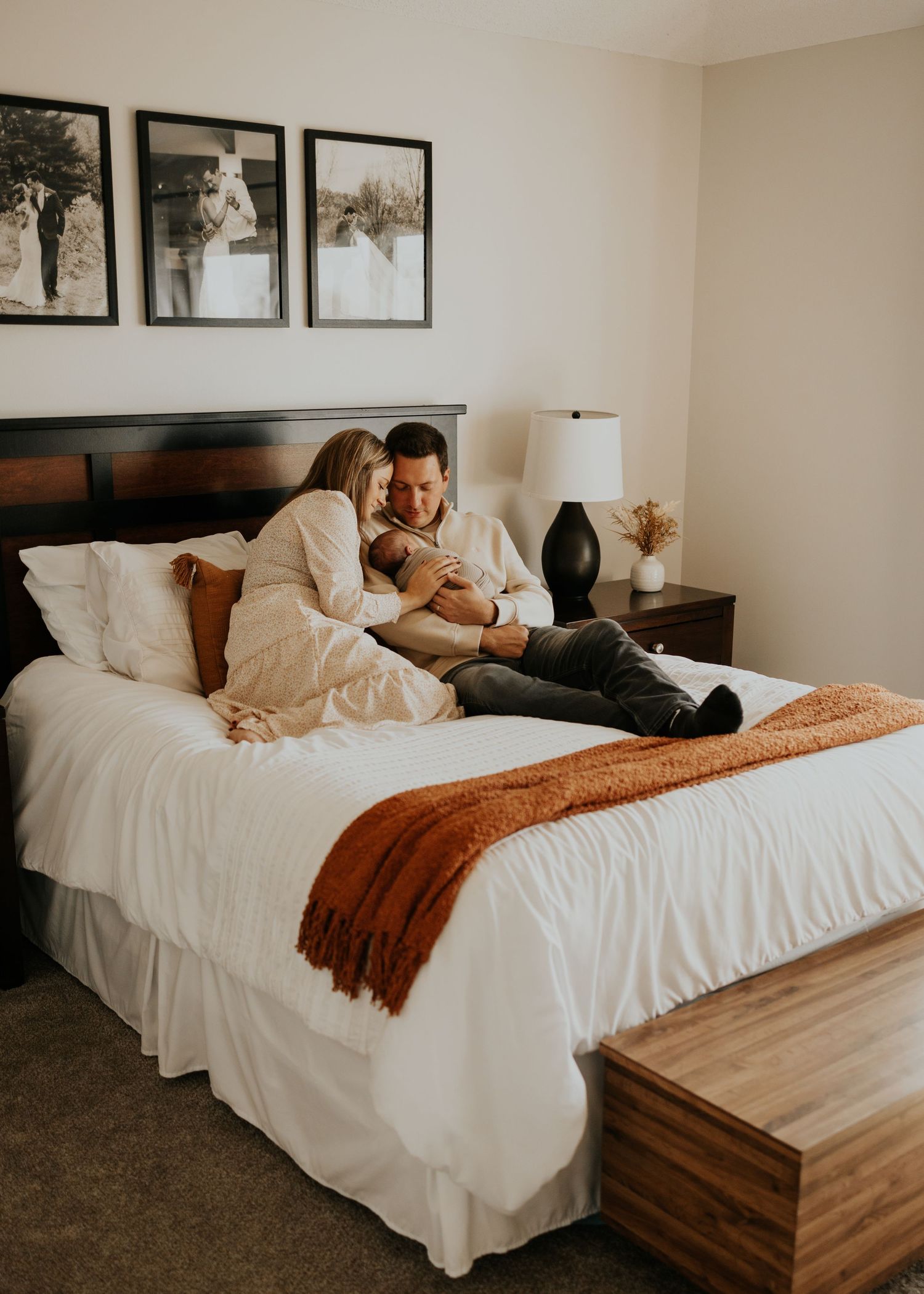 Cozy newborn photography session at home in Elko New Market Minnesota
