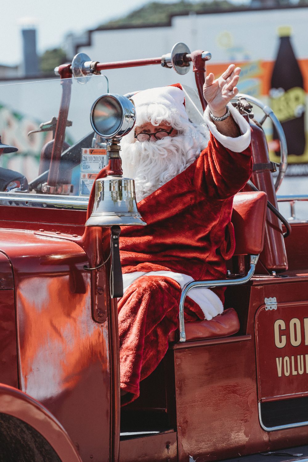 Coromandel Santa parade by coromandel photographer Jenna James