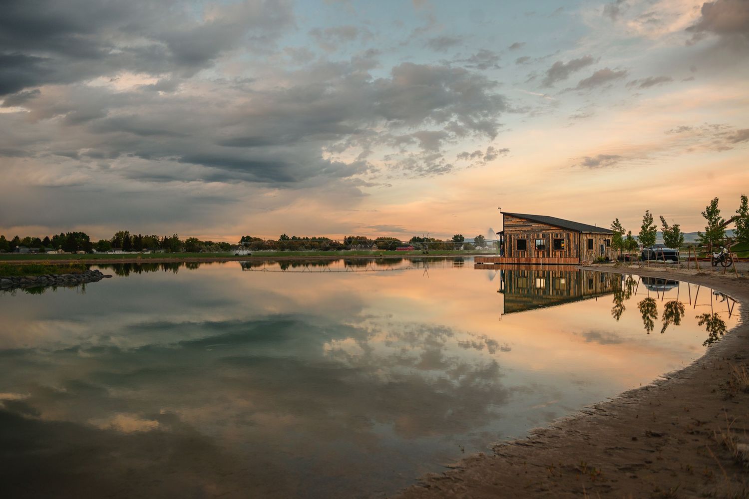 Idaho Falls professional wedding photographer wedding proposal on private late at sunset