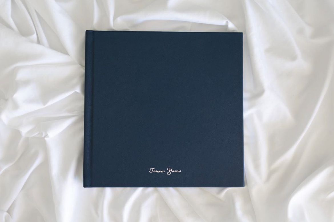 leather bound luxury albums for a denver boudoir photography session with Katie Martin studios