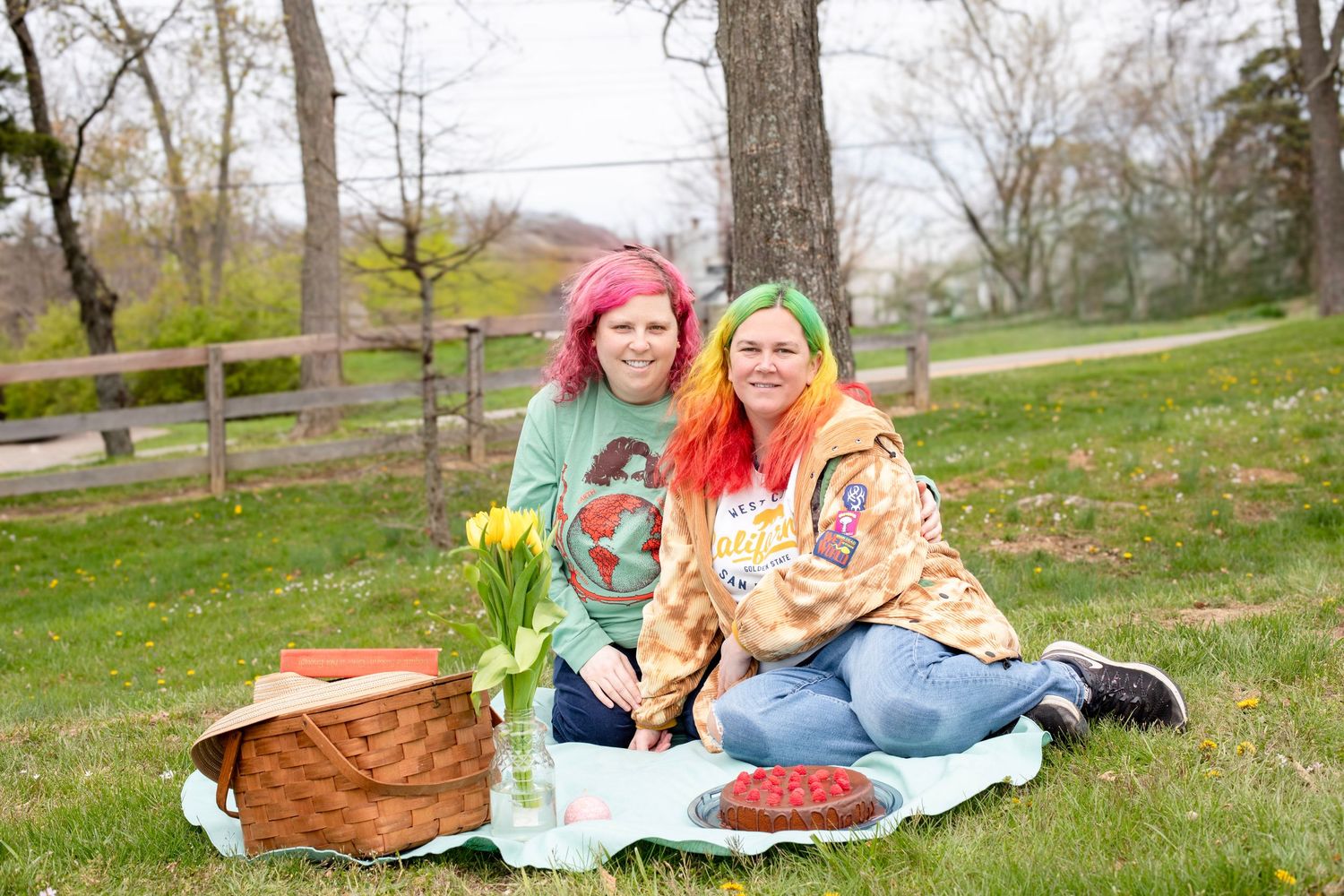 Community cake picnic at Keehner Park Cincinnati capturing high-end event photography with luxury dessert styling. LGBTQ cincinnati friendly