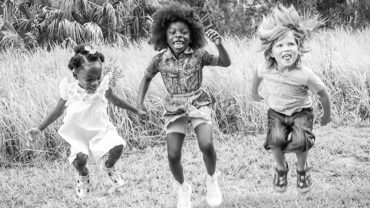 A series of joyful leaps and jumps captured in sequence.