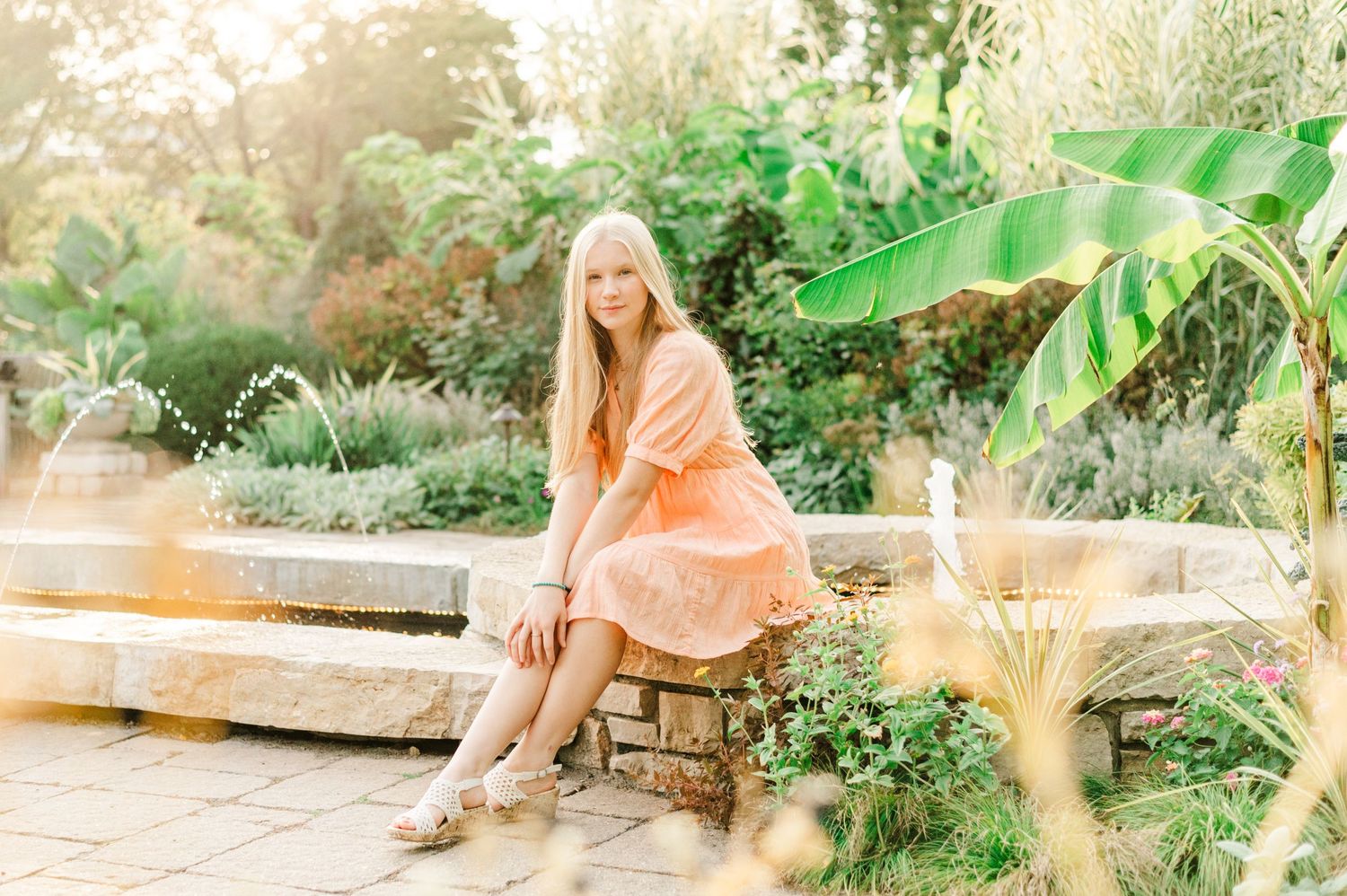 Senior Portraits at Olbrich Gardens in Madison WIsconsin