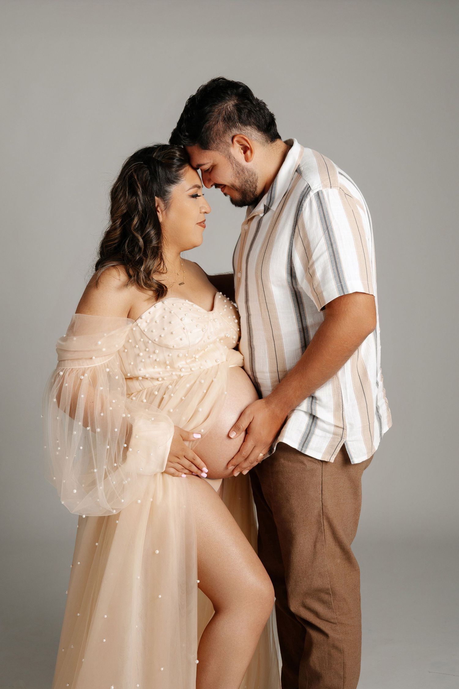 Luxury studio maternity photography in Batavia Illinois by Olena Swoboda Photography LLC