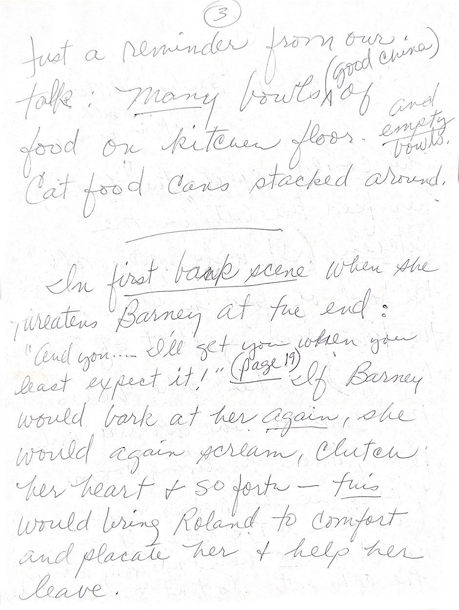 Letter to director Joe Dante from Polly Holliday about her role in Gremlins (1984)