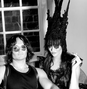 UK male model Luke Wilcock with Jessica Wilcock as part of Project Vampirique