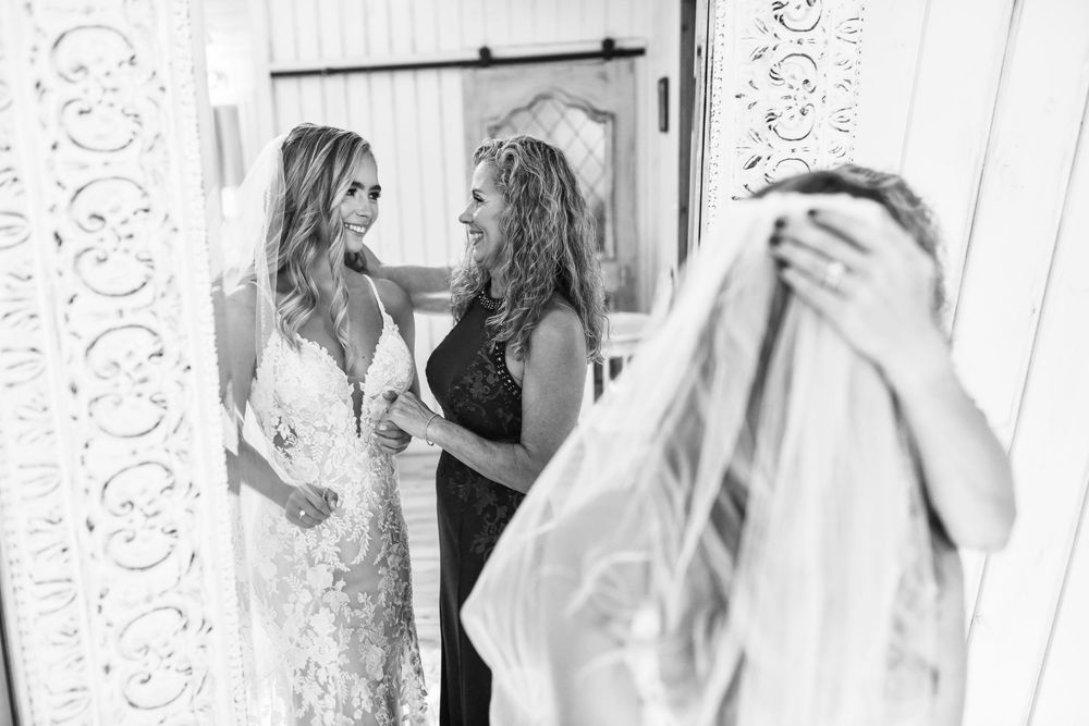 Candid bridal getting ready photo with soft natural light