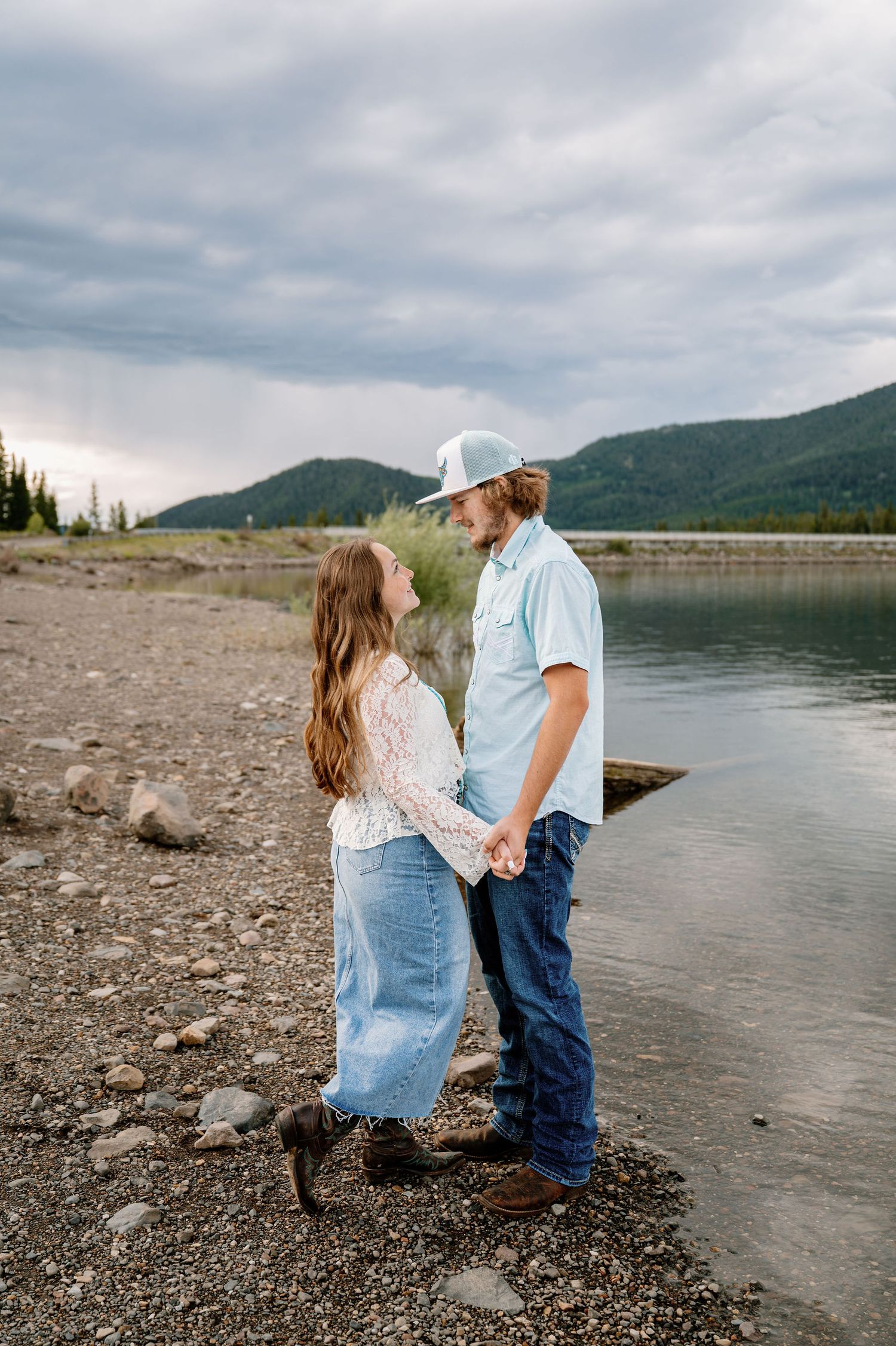 Lakeside Montana Engagement Photos