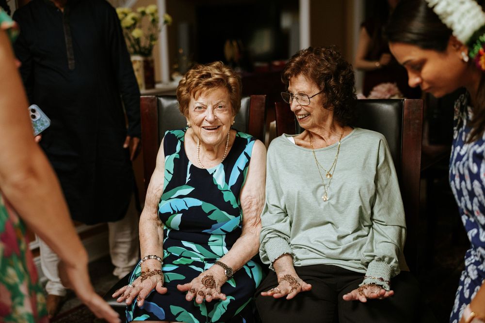 Senior citizens participate in an engaging group activity session at a community center.