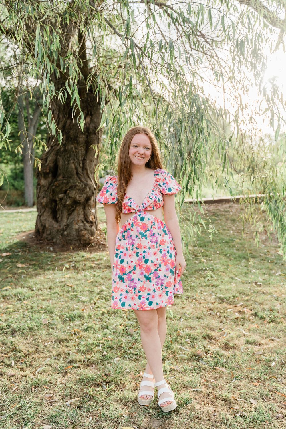 Northwest Ohio senior photos in open field