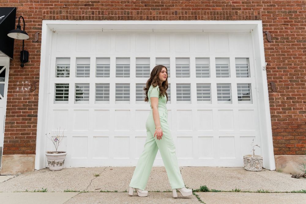Toledo senior photography with modern editing