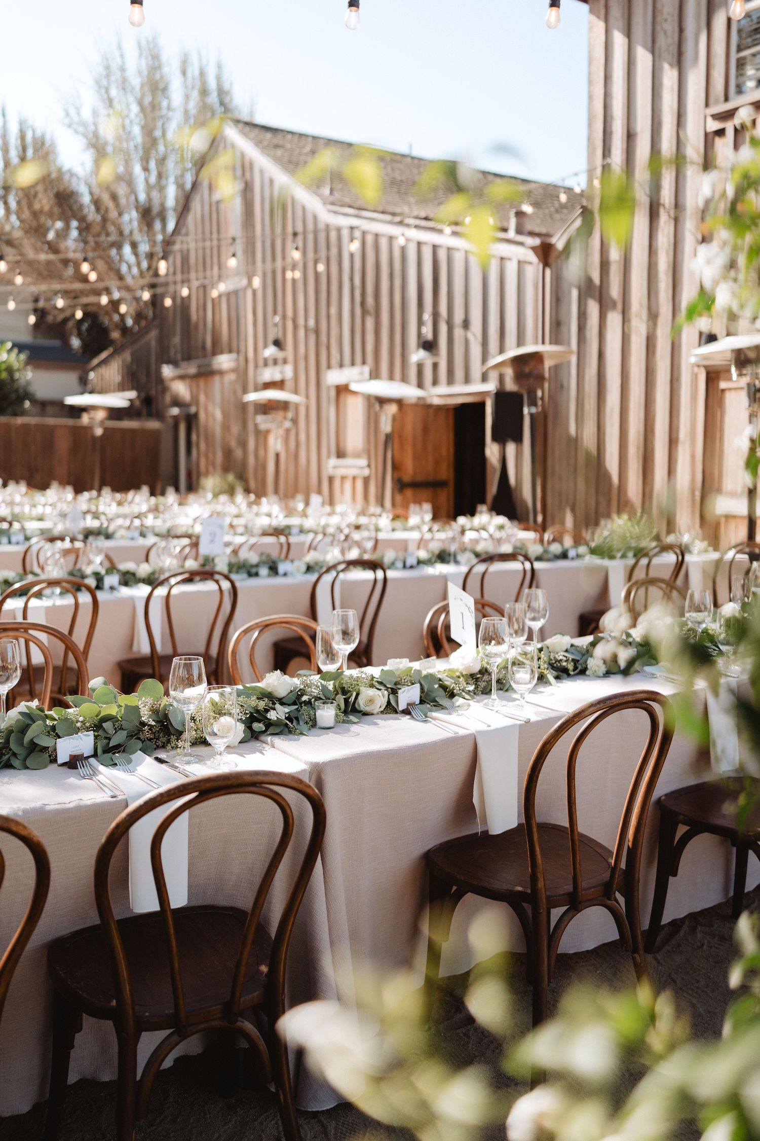 the barns at cooper molera - monterey wedding reception