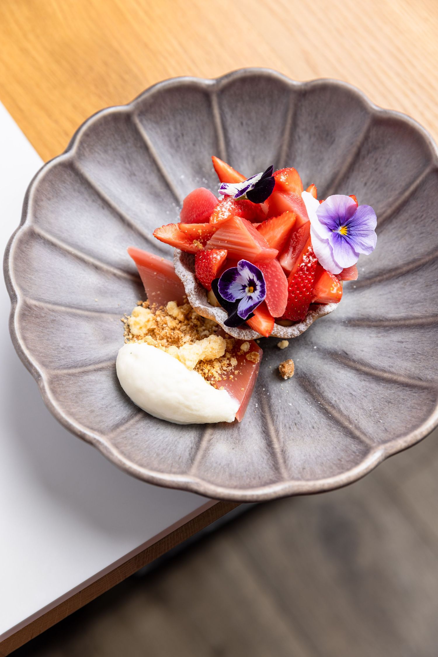 Photographie d'un plat en restaurant pour communiquer visuellement sur le menu mensuel