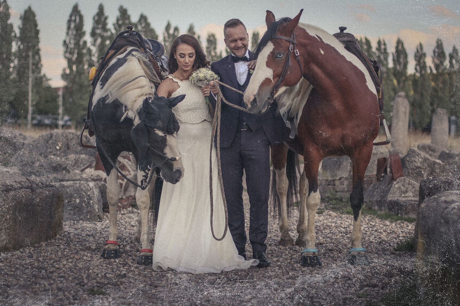 Eleganz und Natürlichkeit vereint: Hochzeitsbilder mit Pferden als emotionale Begleiter