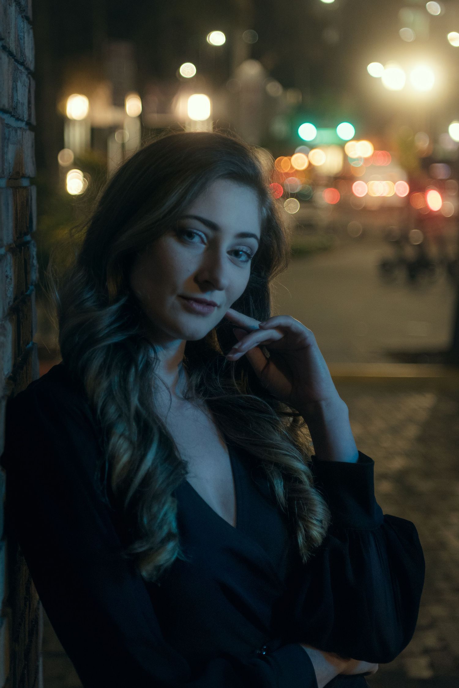 Cinematic night portrait session in Richmond VA inspired by downtown Orlando. Capture motion, light, and urban storytelling with a creative