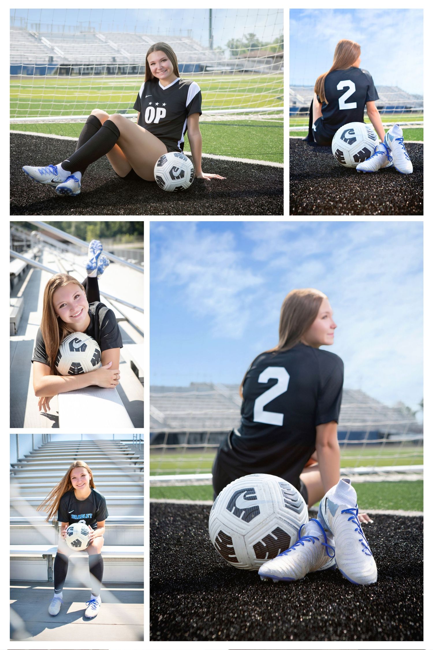 Hilliard Bradley senior soccer pictures on the soccer field. Senior soccer pictures. Hilliard Bradley senior pictures.