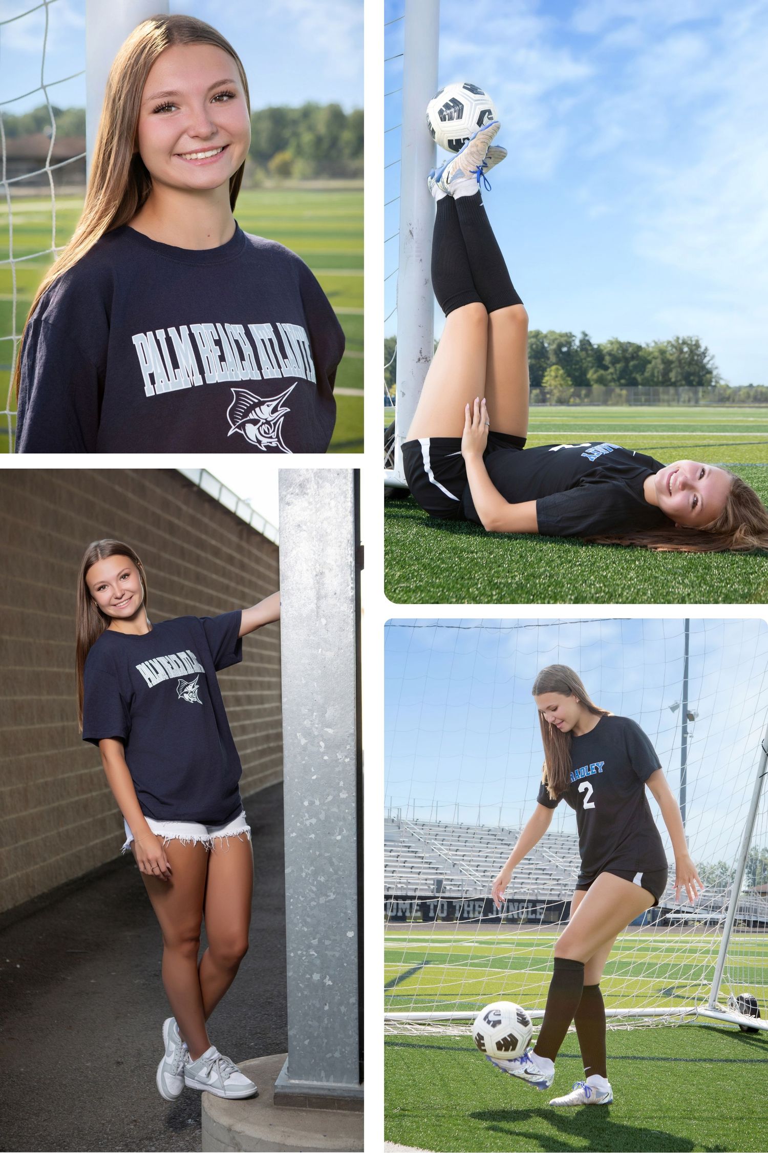 Hilliard Bradley senior soccer pictures on the soccer field. Senior soccer pictures. Hilliard Bradley senior pictures.