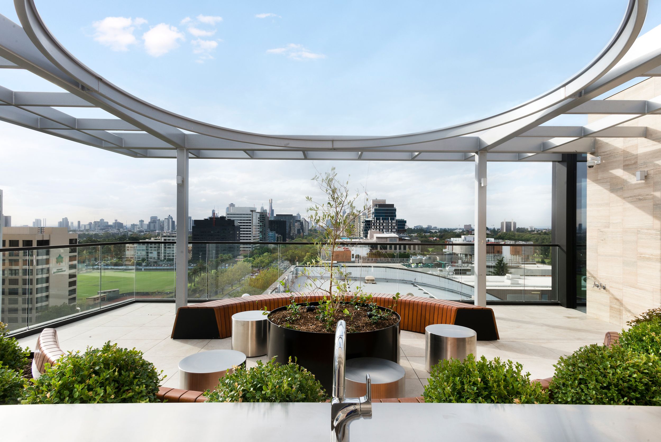 Parque rooftop courtyard