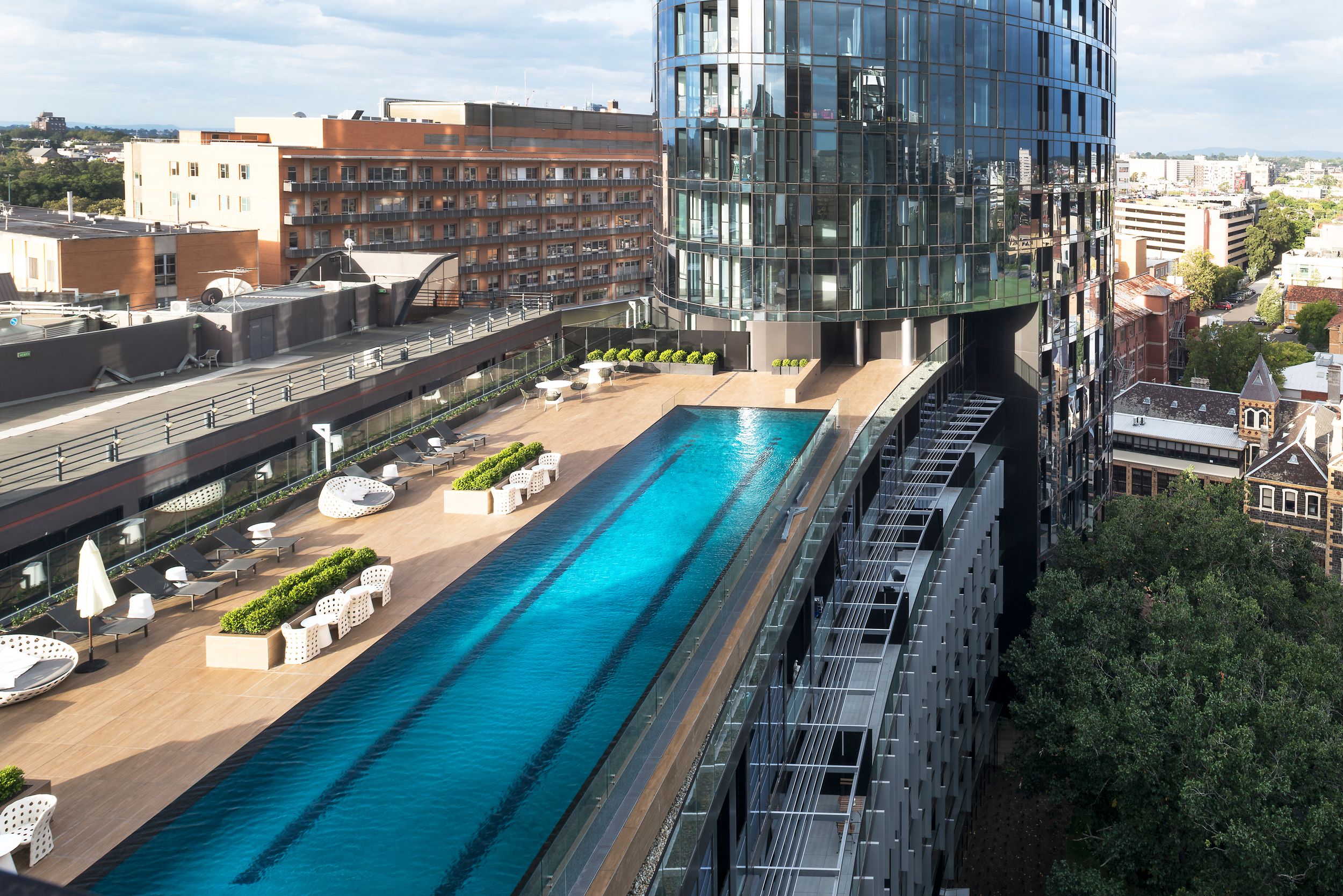 Parque pool from above