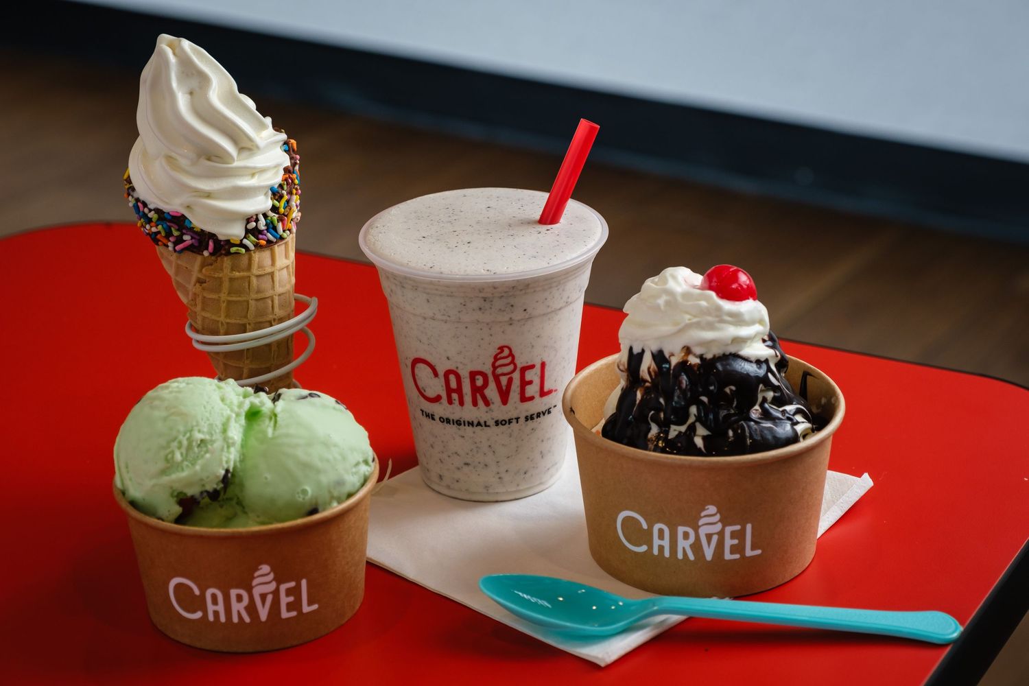 Product photograph of menu items for Carvel in Gainesville, Fl. made for GoTo Foods.
