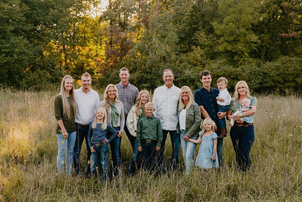 family, extended family, fall, outdoor, golden hour, lifestyle, West Michigan
