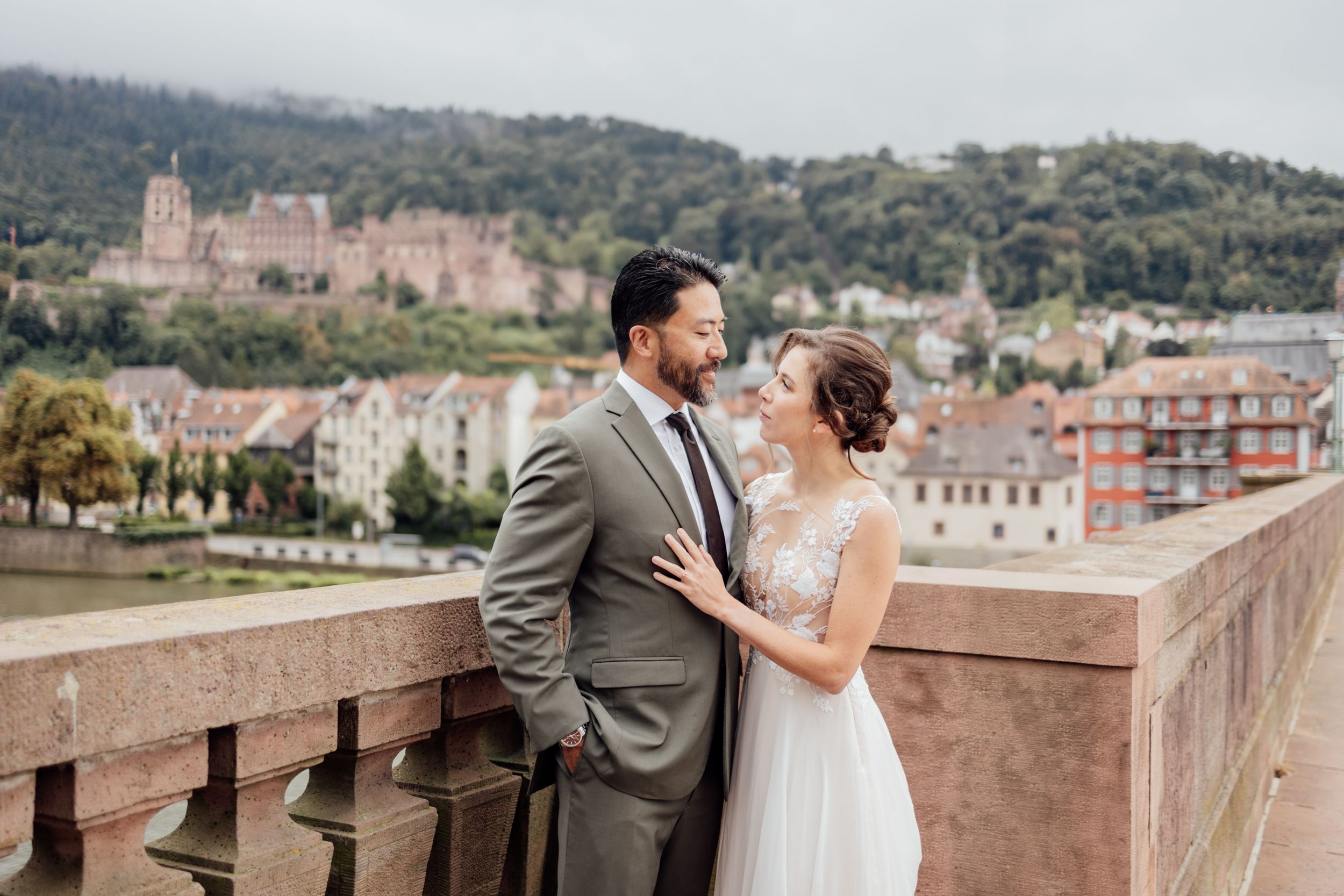 Heidelberg Old Bridge Wedding Photography - Heidelberg Wedding Photographer - Wedding Photography Heidelberg - Couples Photographer